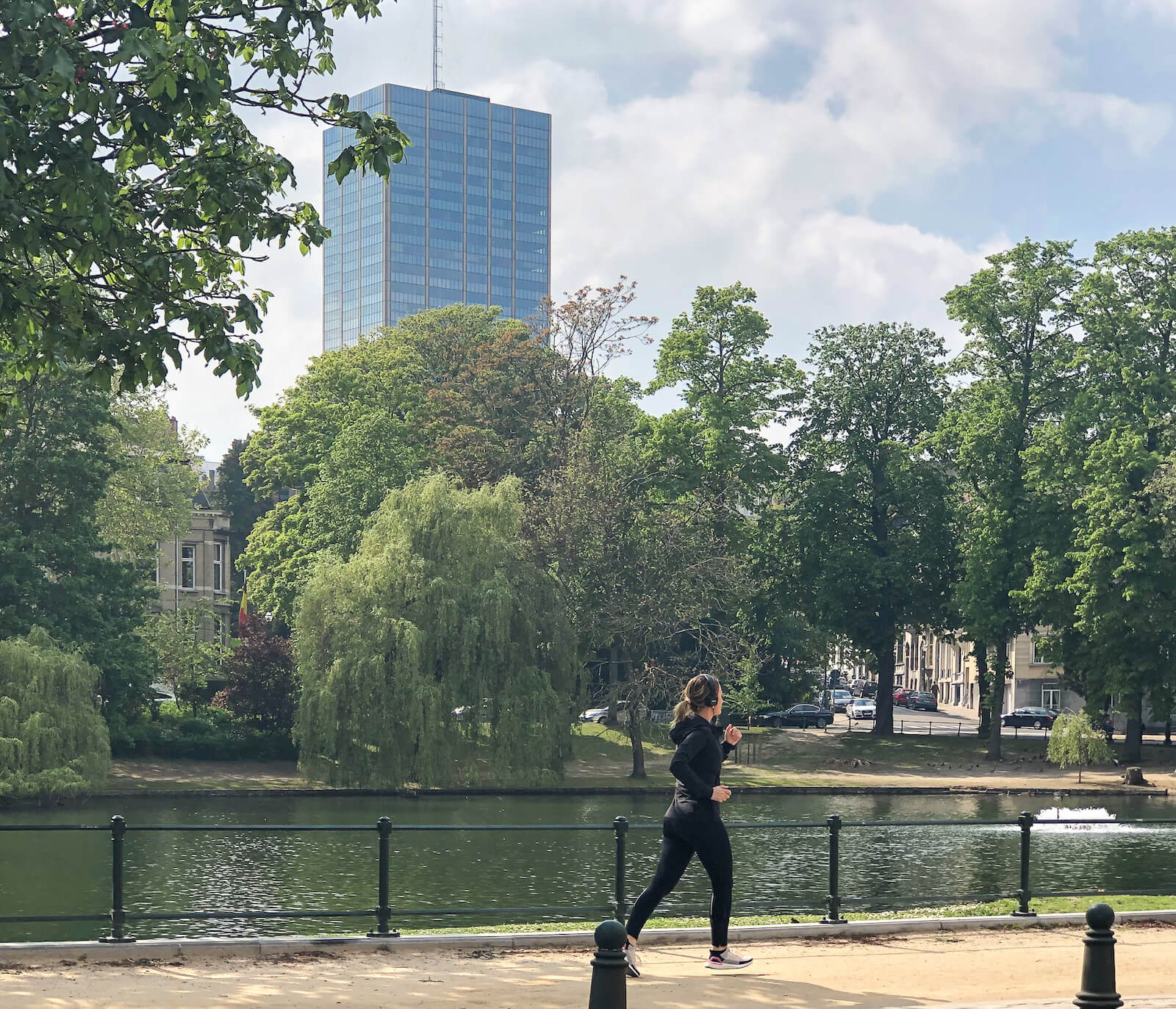 jogging autour des étangs d'ixelles