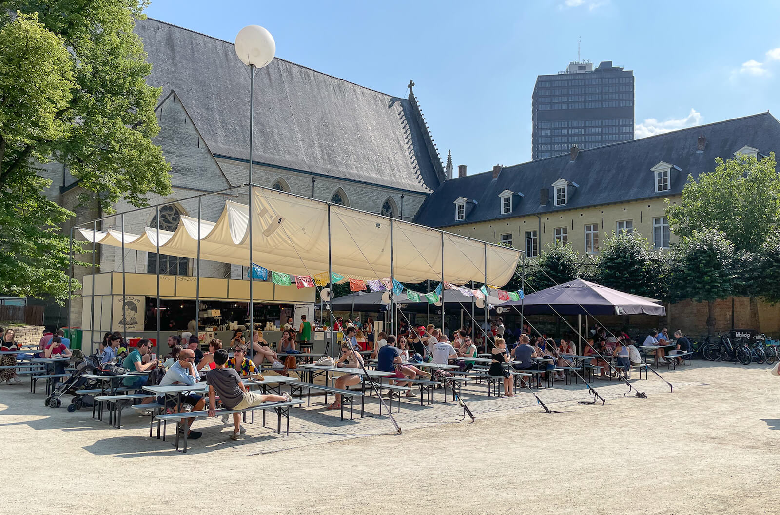 La guinguette de l'Abbaye de la Cambre