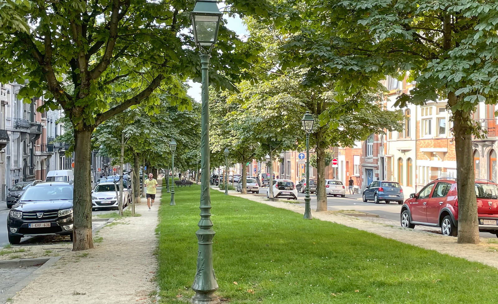 Allée centrale de l'avenue du Roi à Forest