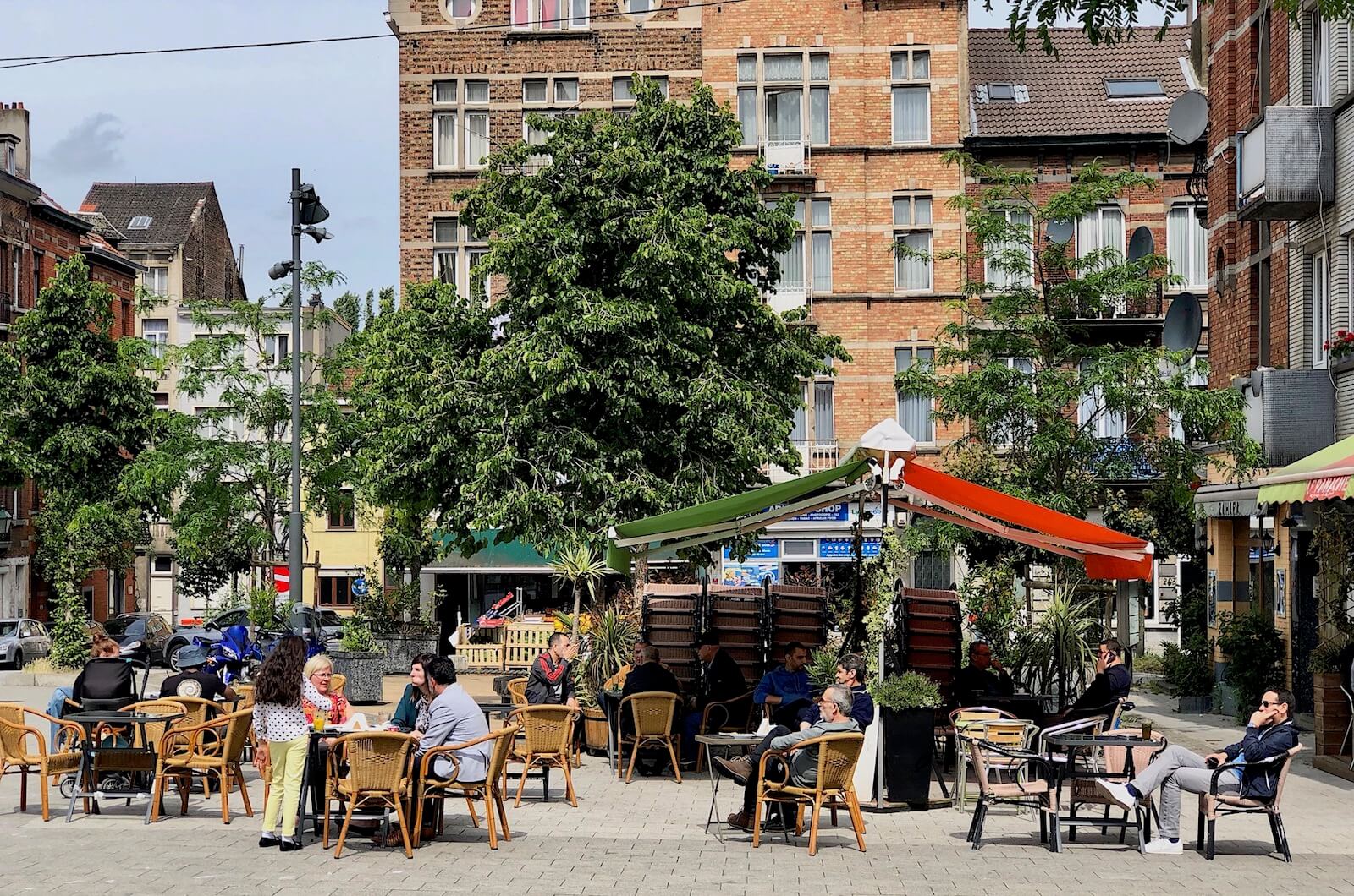 Terrasse dans le quartier wiels